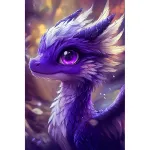 5D teemantmaal 20 &times; 30 cm &ndash; Indigo Dragon (LC066e)
