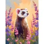 5D teemantmaal 30 &times; 40 cm &ndash; Curious Nose (LE177e)
