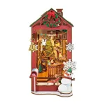 Book Nook miniatuurikomplekt &ndash; Christmas Indoor Scene (RDS013e)