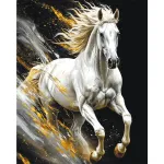 5D teemantmaal 40 &times; 50 cm &ndash; White Steed (LG383e)