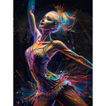 5D teemantmaal 30 &times; 40 cm &ndash; Dance Energy (LE152e)