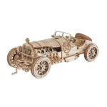 Puidust 3D-v&otilde;idus&otilde;iduauto komplekt &ndash; V8 Grand Prix Car (RA001e)