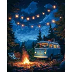 5D teemantmaal 40 &times; 50 cm &ndash; Firelight and Starlight (LG364e)