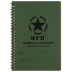 MFH Notebook Waterproof Spiral Binding Veekindel m&auml;rkmik