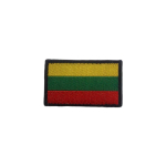 Kootud Leedu trikoloori plaaster 52 &times; 32 mm Velcro