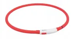 TRIXIE USB punane valgust peegeldav kaelarihm, XS&ndash;XL