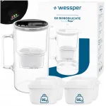 Wessper D2 BOROSILICATE 3l futureflow veefiltrikann 5 filtriga