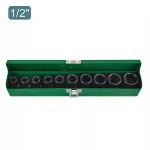 TOPTUL GDAD1001 1/2" tagumise v&otilde;tmete komplekt 10-24 mm 10 tk 6-kand CR-MO