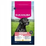 Kuiv koeratoit Eukanuba Senior Large & Giant Breed kanaga, 15 kg