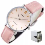 Naiste k&auml;ekell CASIO LIVIA graveeritud nahkrihmaga, karp