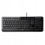 Klaviatuur HP QY776AA, USB, inglise, must