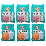 Kuiv koeratoit v&auml;ikestele t&otilde;ugudele, erinevad maitsed, 6 x 1,5 kg, Activ Pet