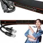 DVX v&otilde;rgul&uuml;liti, 28 PoE porti, 2 uplinki, 1000 Mbps, 1Gbps SFP, valvekaameratele