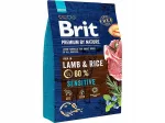 Koeratoit BRIT Premium By Nature Sensitive lambaliha ja riisiga, 3 kg
