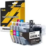 LC-462 XL tindikassetid, 4 tk, Brother MFC-J2340DW / MFC-J3540 / MFC-J3940 printeritele