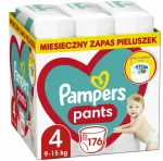 M&auml;hkmed Pampers Pants 4, 9-15 kg, 176 tk