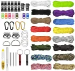 Paracord 550 k&ouml;itekomplekt, 16 v&auml;rvi, k&auml;ev&otilde;rude ja k&auml;sit&ouml;&ouml; jaoks