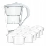 Klaasist kann DAFI CRYSTAL UNIMAX LED 2 l, valge 12 filtriga
