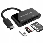 USB-C, MicroSD TF, SD, USB kaartide lugeja