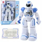 Puldiga juhitav haridusrobot, r&auml;&auml;gib, tantsib, tulede ja helidega, sinine