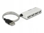 USB jagaja Delock 87445, 4 pesa, v&auml;line, USB 2.0