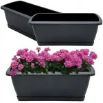 R&otilde;du lillepott jalaga BALCONY POT antratsiitv&auml;rvi, suur