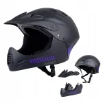 W-TEC CAMPANERO rattakiiver downhill/enduro, eemaldatav l&otilde;uakaitse, must, M