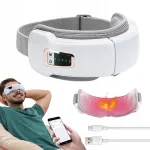 Silmamassager vibratsiooni, soojenduse ja Bluetoothiga
