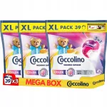 Coccolino XL pesukapslid v&auml;rvilistele kangastele, 3 x 39 pesukorda