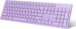 Juhtmevaba QWERTY t&auml;ism&otilde;&otilde;dus klaviatuur, IT, USB, violetne