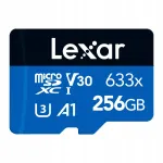 Lexar 633x 256GB Micro SD kaart koos SD adapteriga