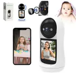 NANNY video kaamera, 3MP Full HD, kahepoolne &uuml;hendus, 355&deg; p&ouml;&ouml;ramine