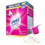 Pesupulber v&auml;rvilistele kangastele NanoWash Pinky, 6 kg, 100 pesukorda