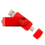 USB-m&auml;lupulk TWISTER 32 GB, USB-C, punane