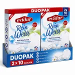Pesupulber Evidur Rein Weiss, valgetele r&otilde;ivastele, 2 x 600 g
