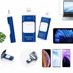 128 GB USB-m&auml;lupulk iPhone, USB 3.0, USB-C ja Lightning, 4in1
