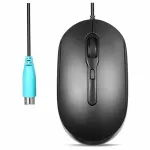 Juhtmega optiline hiir PS/2, 1200/2000 DPI, 1,8 m kaabliga, kontorisse ja koju