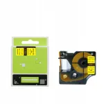 Termokilega toru Dymo RS5Y, 9 mm, 2,5 m, kollane, must tekst