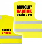 Helkurvest logoga, kollane, XL suurus