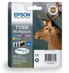 Epson T1306 tindikassetid CMY, 3 tk, sobivad SX535, BX625, WF3520