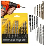16-osaline konksudetailidega HSS betooni ja metalli puuride komplekt, 2&ndash;10 mm