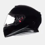 Motorratturi kiiver MT Thunder 3 SV, l&auml;ikiv must, integreeritud visiiriga