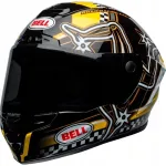 Mootorratta kiiver BELL STAR DLX MIPS, must/kollane, Isle of Man