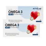 Toidulisand Omega-3 1000 mg 60 kapslit Activlab, 2 pakki
