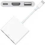 USB-C adapter HDMI, USB ja USB-C portidega, 4K tugi