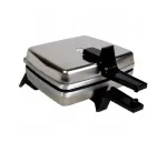 Dezal 301.6 1300W INOX vahvlimasin koos puidust kahvli ja harjaga