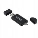 USB 2.0 Micro USB adapter OTG ja kaardilugejaga