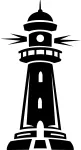 Auto kleebis taustata LIGHTHOUSE, 23 x 12,4 cm