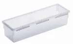Modulaarne sahtli korraldaja 38x8 cm l&auml;bipaistev