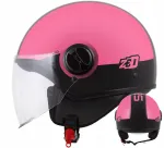 Mootorratturi kiiver ZED PINK C35, XS suurus, helkuritega, ECE.06